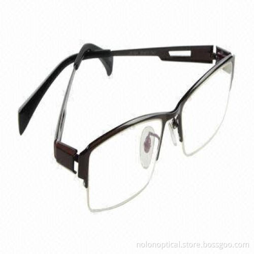 New model semi-rimless stainless optical frame
